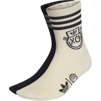 Adidas/阿迪达斯正品三叶草男女新款两双装运动袜子HT1196
