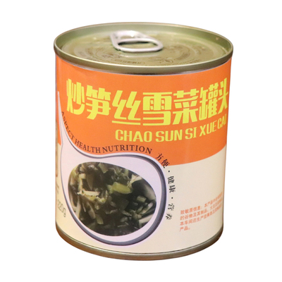 宁波特产即食酸脆笋丝雪菜罐头