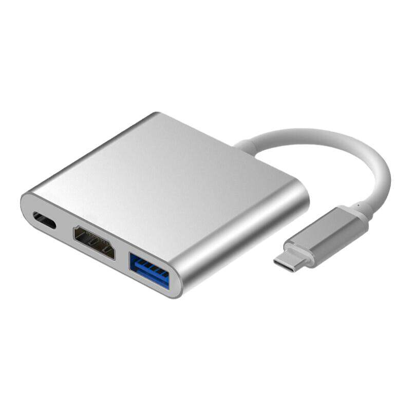 Type-c转HDMI+USB转换线三堡