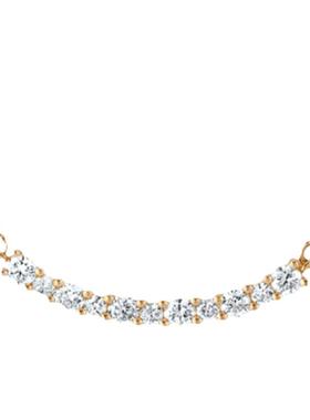 GSTV18K镶白钻一体套链