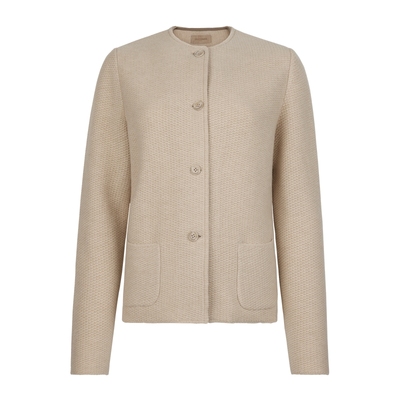 【季末折扣】FALCONERI女士商务圆领针织羊毛西装外套DCL499B