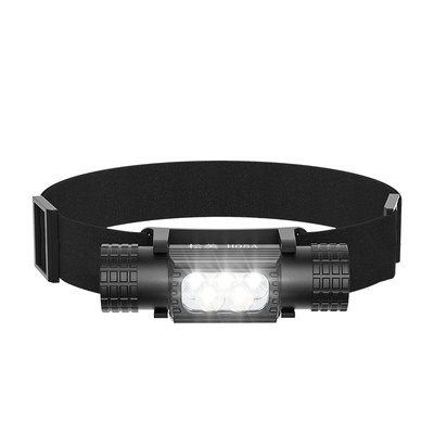 松美超亮轻便夜钓鱼大泛光头灯