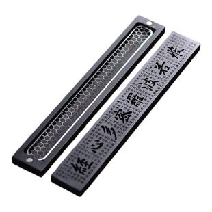 紫光檀木线香盒 实木质卧香炉香插卧式香盒香薰底座香托香架网架