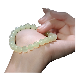 和田玉手串女男冰晴水东海水晶玛瑙翡翠玉石散珠子项链手镯玉手链
