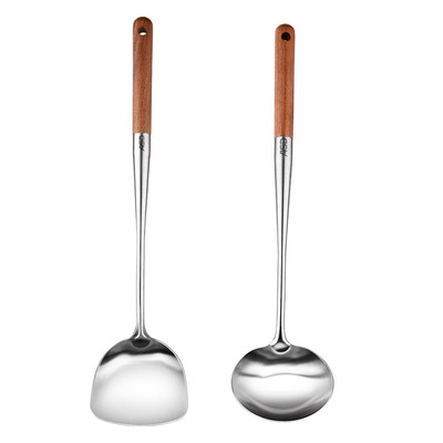 爱仕达316L不锈钢加长手柄锅铲