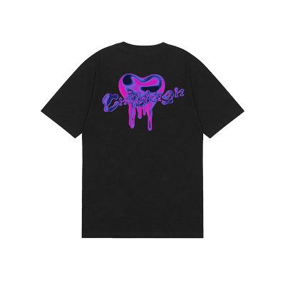 秋高液体心主题街头休闲纯棉短袖