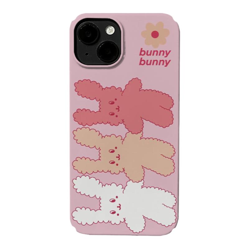 韩国ins少女心粉色兔兔手机壳硬壳全包按键适用苹果iPhone17promax菲林手机壳16pro磨砂12亮面全包13精孔软壳