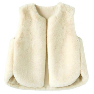 皮草马甲2025年新款女年轻款仿貂毛马夹背心坎肩外搭春秋冬小短款