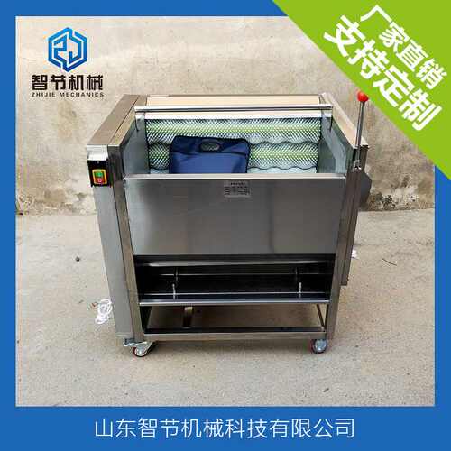 供应商用电动毛刷洗菜机 木薯去皮机  土豆去皮机毛辊去皮清洗机