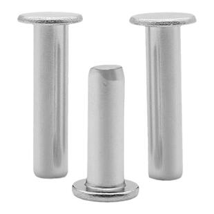 304不锈钢平头实心铆钉敲击式平帽铆钉扁平头小铆钉M2M3M4M5M6M8