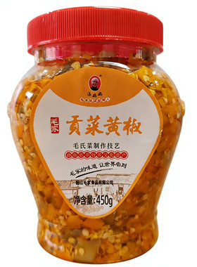 湖南特产黄椒450g毛家饭店