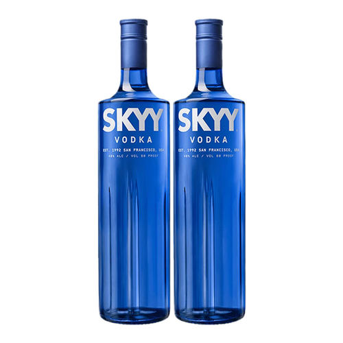 深蓝伏特加洋酒SKYY vodka蓝天原味伏特加酒进口行货基酒750ml酒