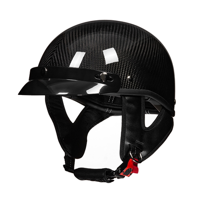 碳纤维头盔复古机车哈雷盔国标3C