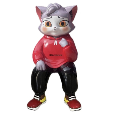 定制雕塑招财猫网红店门口大摆件