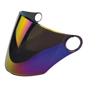 电动摩托车头盔镜片哈雷卡扣大孔遮阳防晒安全帽挡风镜防护目面罩