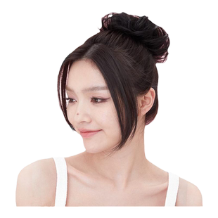 瑞贝卡丸子头全真发假发发圈女假发圈假发包自然花苞头盘发丸子头