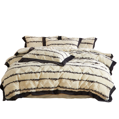 思百舍高端保暖兔毛绒套件皮草感