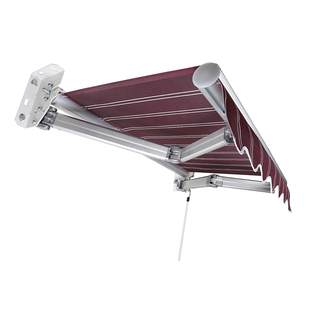 遮阳棚折叠伸缩式手摇电动收缩遮阳篷阳台户外蓬布庭院门面遮雨棚