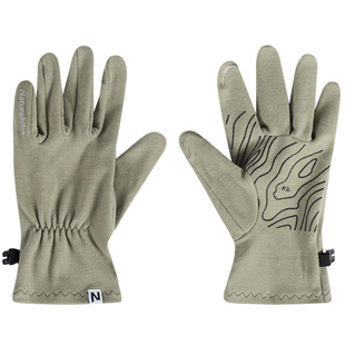 挪客德绒保暖自发热手套触屏防滑运动手套男女户外骑行登山耐磨