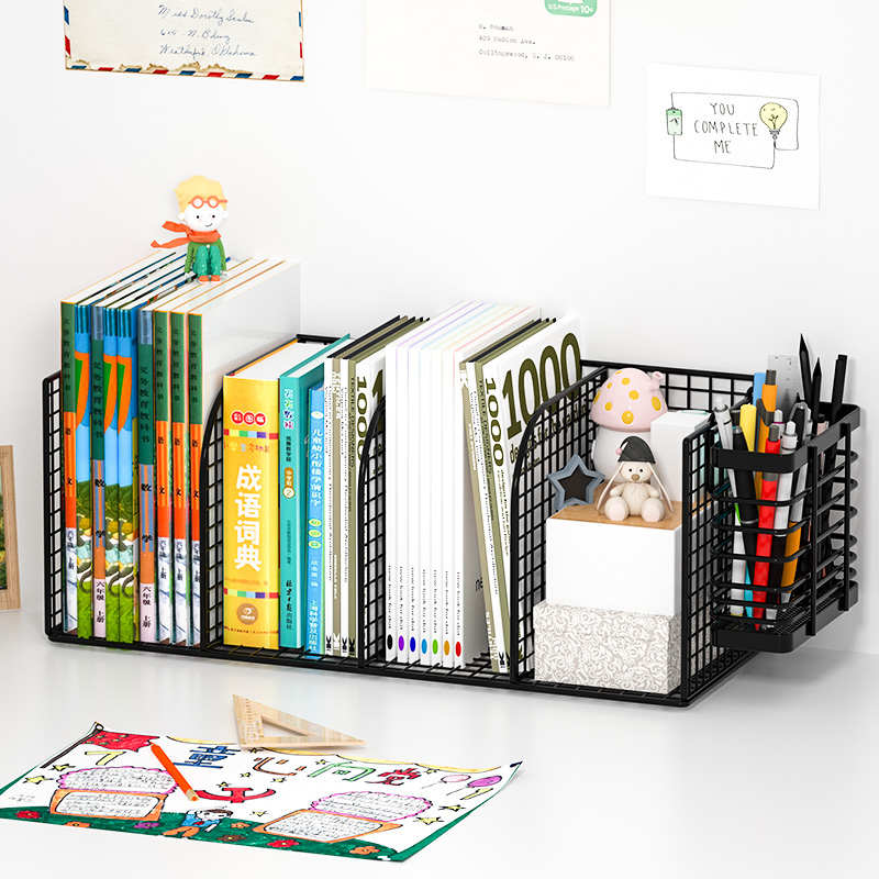 书架儿童桌面置物架桌上书架小型书柜学生书桌上的分层收纳整理架