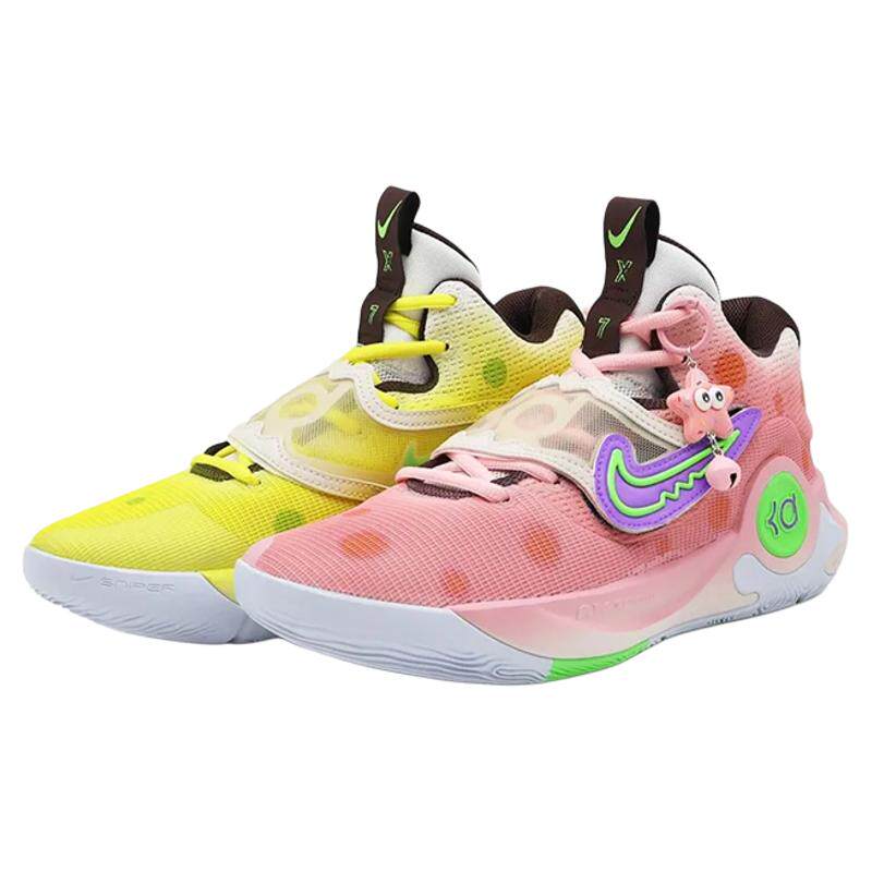球鞋定制Nike KD Trey 5 X杜兰特海绵宝宝派大星鸳鸯低帮篮球鞋