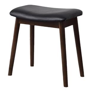 家用实木凳子舒适软包马鞍凳客厅餐桌椅子高级感沙发凳北欧餐椅凳