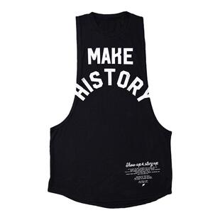 萨迪克联名FNF运动训练背心男宽松美式印花潮牌健身衣无袖坎肩T恤