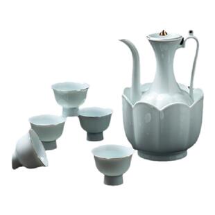 白酒杯套装家用高档景德镇陶瓷仿古酒具套装黄酒分酒温酒器烫酒壶