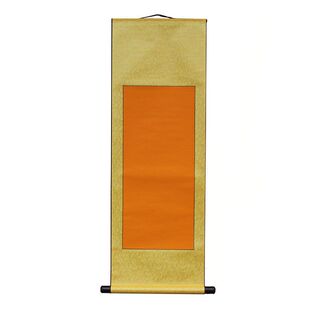 书法作品纸全绫精裱宣纸空白熟宣半生熟生宣卷轴仿古复古挂轴立轴