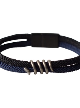 生肖蛇铜材质手工编织手绳