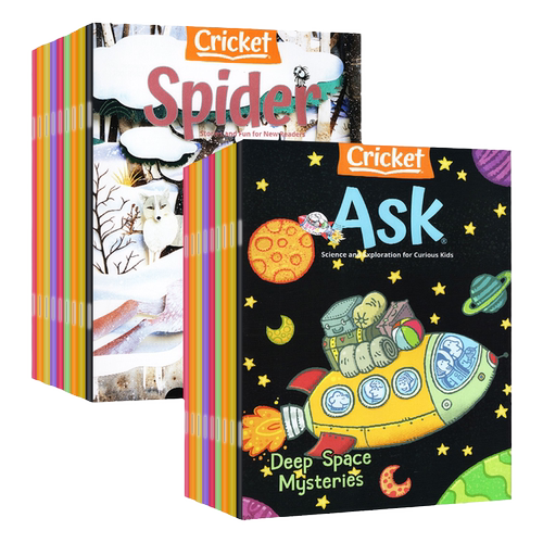 2024/2025年现货预订Spider/ask杂志1-12月少儿蟋蟀童书0-3-7岁早教期刊自然科学美国儿童英文启蒙科普读物课外小学生书英语