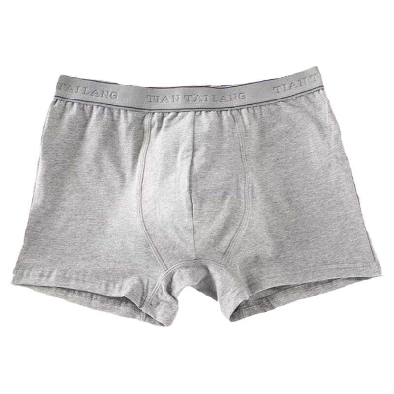 2/4条 沺太郎全棉平角内裤男纯棉吸汗透气大码红四角短裤衩底裤头