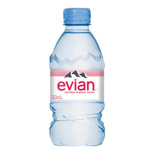 法国进口evian依云矿泉水330ml/小瓶整箱高端天然饮用水