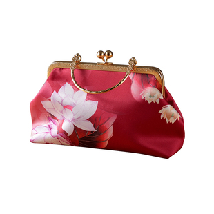 香云纱原创手工包包2022新款女汉服包古风手提包晚宴包旗袍包手拎