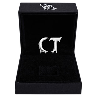 CulturE24ss小众原创夸张熔岩设计T形耳钉轻奢高级感男女耳饰饰品