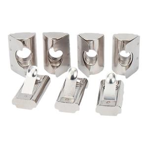 t型螺母20/30/40/45型欧标铝型材滑块弹性弹片螺帽船型锤头国标M6