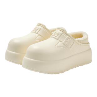 防水棉拖鞋女款秋冬季外穿2026新款家居厚底增高加绒保暖包跟棉鞋