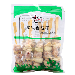 漫尼奇炭火香葱串 20串 户外烧烤串BBQ 熟制品冷冻日料鸡肉串