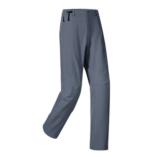 拓路者格绒加绒软壳裤男士秋冬直筒保暖长裤户外登山通风徒步裤