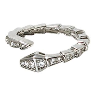 灵蛇缠绕~ 闪钻蛇形戒指女小众设计开口食指戒精致个性本命年指环