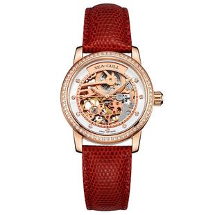 【新年礼物】海鸥表手表女款轻奢镂空机械表女士腕表403LK送女友