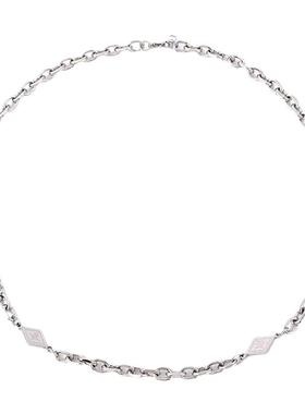 王嘉尔同款钛钢项链男款小众设计潮流嘻哈高级感锁骨链百搭配饰女