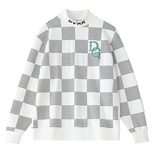 DEVEREUX GOLF 秋冬新品高尔夫格子运动休闲百搭时尚长袖高领卫衣