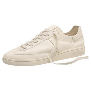 鞋子男款2026新款冬秋透气高端休闲鞋软面真皮板鞋头层牛皮小白鞋