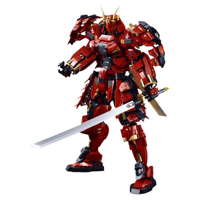 小鲁班积木甲斐武士益智拼装玩具孙悟空之虎男孩环太平洋机甲礼物