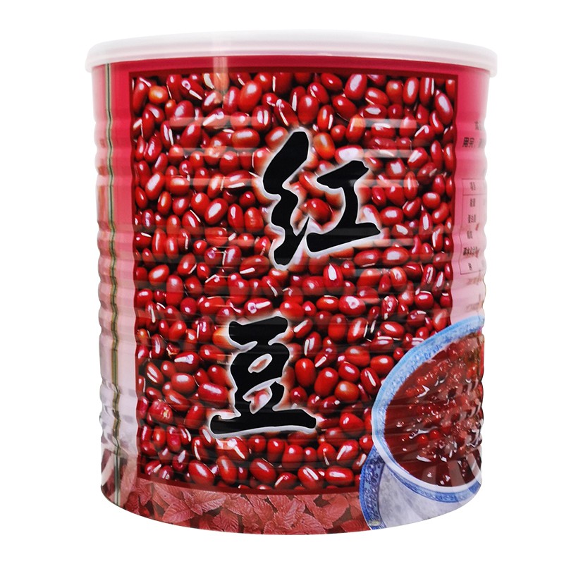 名忠 红豆罐头奶茶店专用免煮即食糖水蜜豆熟红豆商用大罐装3.2kg