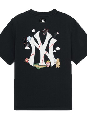 MLB儿童官方男女童背标圆领T恤
