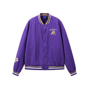 迪卡侬SPW377252 NBA联名运动外套保暖复古宽松男女棒球服SAX1