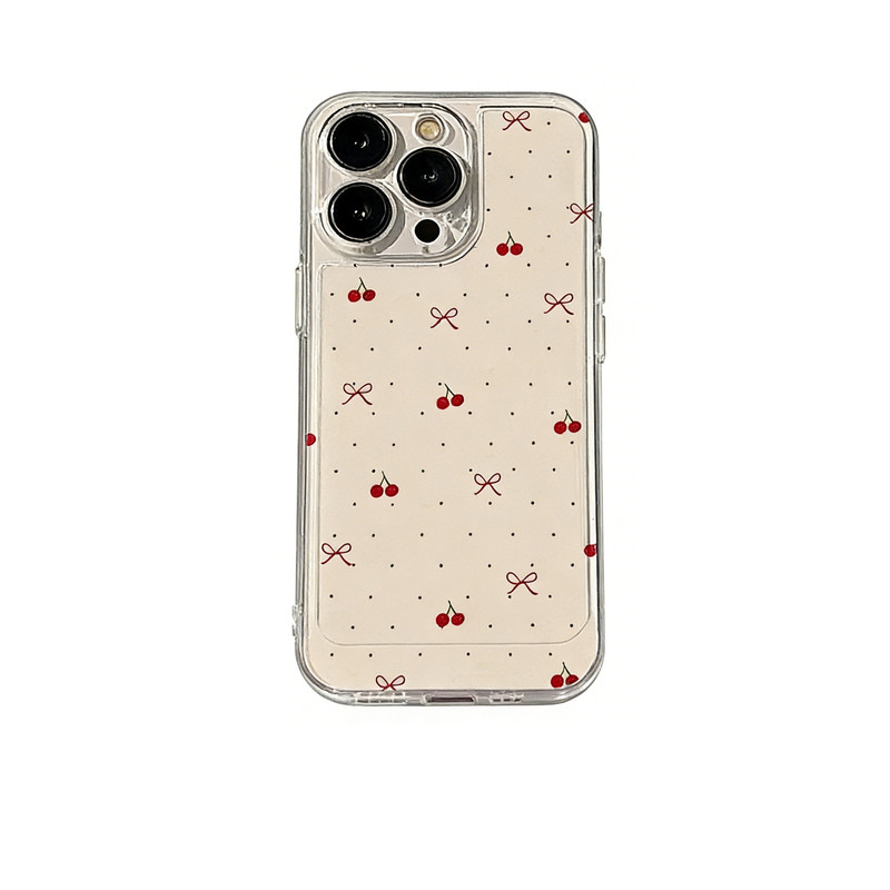 日韩ins满屏樱桃适用iPhone17/16promax创意苹果15/14全包精孔小米17/15简约华为nova16/p