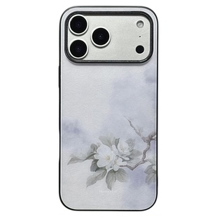 《玉盏无尘》山月集新中式适用于iphone17promax苹果16/15pro华为小米安卓防滑全包玻璃原创国风高级感手机壳